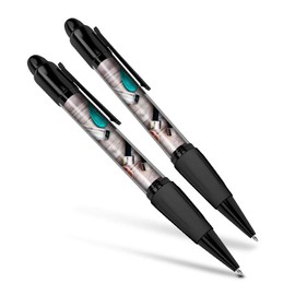 Destination Vinyl ltd Beautiful and comfortable Set of 2 Matching Pens - Fitness Healthy Living Fruit #3755