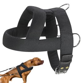Forestpaw Heavy Duty No Pull Dog Harness for Training-Tactical Vest with 3 Metal Rings,Soft Padded Sled Harness for Medium to Large Dogs,Chest fits 25-31.5"