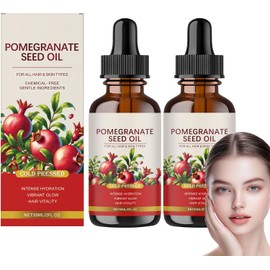 Aceite de semilla de granada prensado en frío para el cuidado de la piel y el cabello, suero facial natural para el cuidado de la piel, aceite facial orgánico antienvejecimiento para las arrugas (2)
