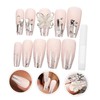 Healeved Wearing Removable Art False Nails 24pcs Glue on Nails