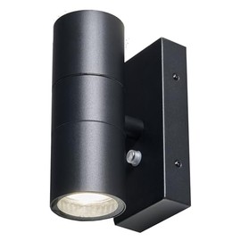 Zink ZN-34022-BLK-IP65 Leto Double Spot Light, IP65, Black, photocell