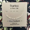 Morse Code FEARLESS Necklace - Sterling Silver or Gold Filled