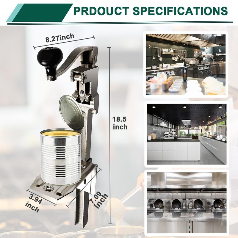 Commercial Can Opener Heavy Duty,Manual Table Industrial Can Opener for