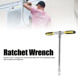Ratchet Wrench t Handle Ratchet Built in Magnet Tool Steel Slip High Accuracy Proof T Handle Ratchet Wrench Fine Machined t Wrench for Machinery Socket Wrenches