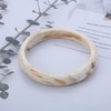 Allereya Boho Acrylic Bangle Bracelet Chunky Acrylic Bracelets White Resin