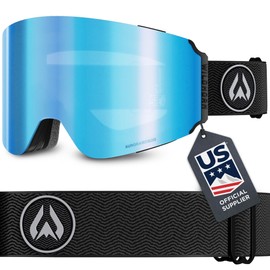 Wildhorn Roca Ski Goggles Men Women Anti-Fog/Scratch 100% UV-Magnetic Lens-Snowboard Snow Goggles Men Women Adult