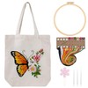 Louise Maelys Canvas Tote Bag Embroidery Kit for Beginners,Cross Stitch