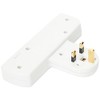 3 Way Triple Gang UK 3 Pin Multi-Socket Plug Extension