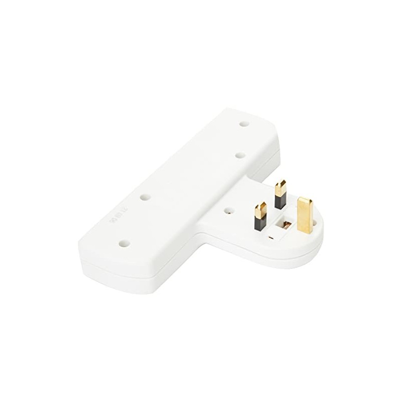 3 Way Triple Gang UK 3 Pin Multi-Socket Plug Extension