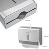 interhasa! Commercial Paper Towel Dispenser Wall Mounted C-fold Hand Towel