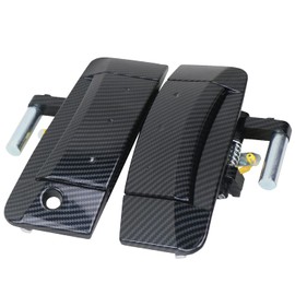 APPERFiT 350Z - Manija de puerta exterior de fibra de carbono compatible con Nissan 350Z, panel de puerta lateral izquierdo del conductor y lado derecho del pasajero 2003-2009, reemplaza 80607-CD41E 80606-CD01E