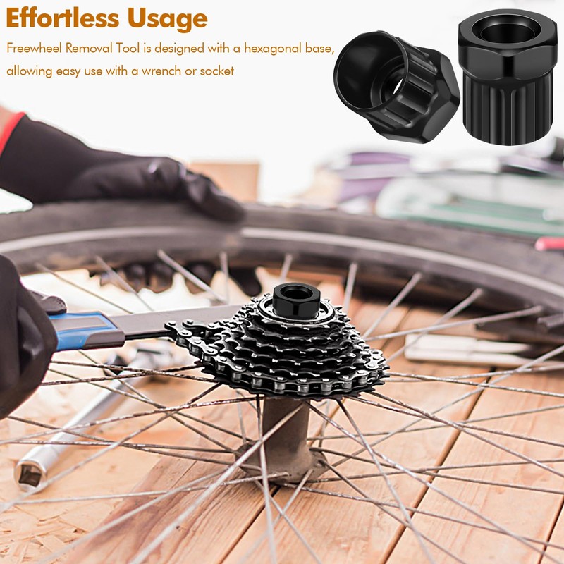 poeland 2 Bicycle Cassette Tool for Removing Cassettes & Sprockets,