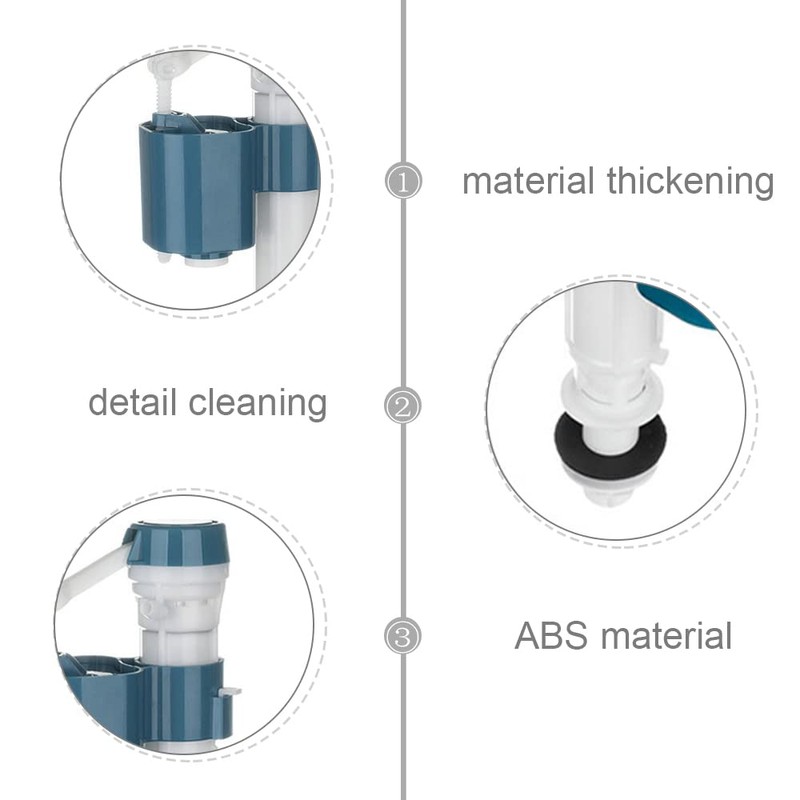 Toilet Fill Valve,Toilet Flush System Replacement Lightweight Float Flush Valve