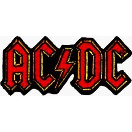 AC/DC Logo Embroidered Iron On or Sew On Patch ACDC