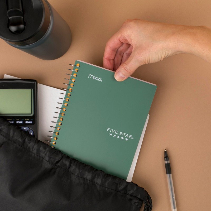 Five Star Spiral Notebook, 1 Subject, College Ruled Paper, 4-3/8"