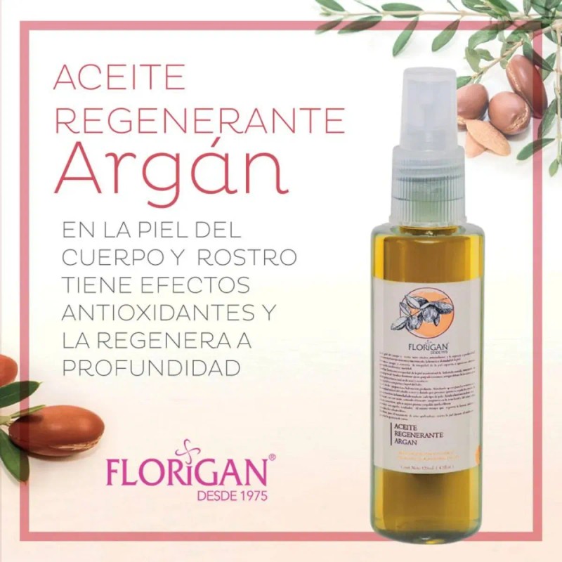 Aceite De Argan Regenerante Multiaplicacion Florigan® 3pzs