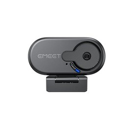 eMeet Webcam 1080P, C100 Webcam para Portátil con Micrófono, Webcam HD con Tapa de Privacidad, Cámara para Ordenador 66°, Plug&Play, Cámara USB para O