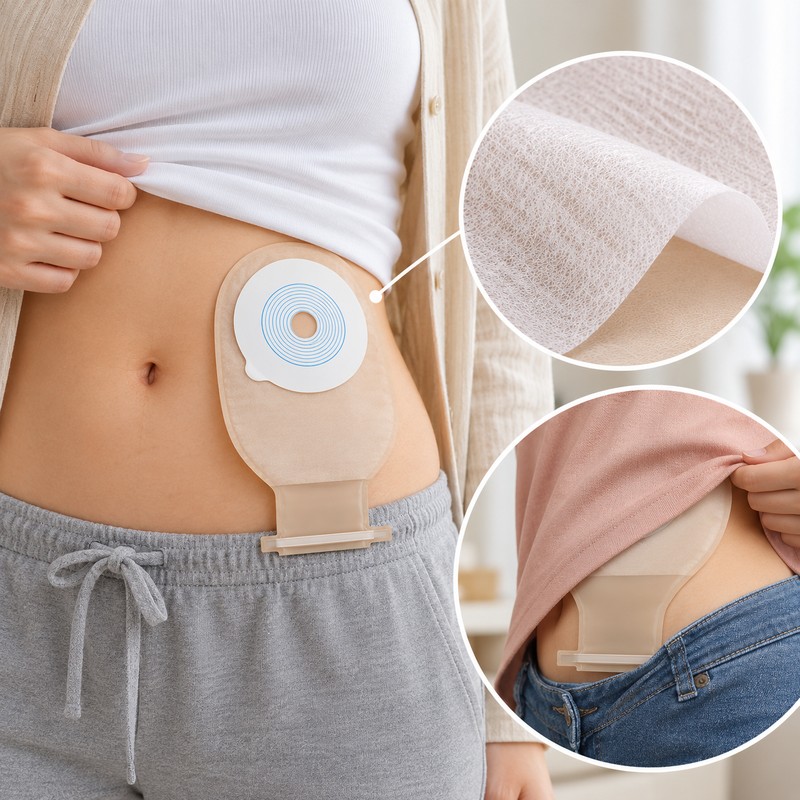 10 Pcs One-Piece Drainable Colostomy Bag for Ostomy Care –