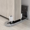 GIFSIN Chrome Plated Floor Guide 2P Sliding Barn Door Floor