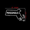 Masshole Massachusetts Sticker Decal Notebook Car Laptop 8" (White)