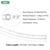 M METERXITY Pneumatic Tubing Pipe, 2.5mm(ID) x4mm(OD) PU Polyurethane Air
