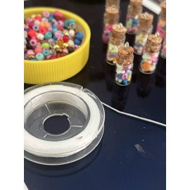 Unbranded Tiny clear Glass Bottles /Charm Glass Bottle Cork  Made Your Own Bracelet .