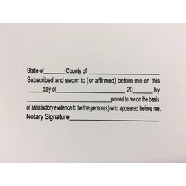 Notary Jurat Stamp 2773