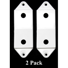 Rocker Switch Plate Cover Guard - Keeps Light Switch ON or Off protects your lights or circuits from accidentally being turned on or off. (2, White)