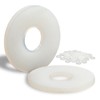 Mbsomnus Pack of 60 Plastic Washers M5-15 mm Nylon Washers