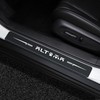 MAXDOOL 4Pcs Door Sill Protector Reflective 4D Carbon Fiber Leather