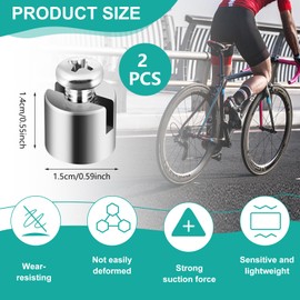 GZcaiyun Pack of 2 Spoke Magnet, Bicycle Spokes Magnet, Magnetic Speed Sensor for Speed Measurement for Ebike, Sports Bike, Mountain Bike, with Screwdriver