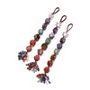 JSDDE 7 Chakra Crystal Hanging Ornament Healing Crystals Tumble Stones