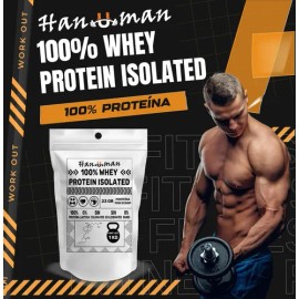 Proteina Pura Sin Sabor Aislada Whey Isolated 1kg Hanuman                                                                                             
