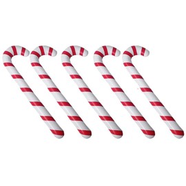 Blow Up Candy Canes 10Pcs Candy Cane Christmas Decorations, 34.64 Inch Inflatable Candy Cane Giant Candy Cane Decorations Candy Canes Balloons for Party Decorations