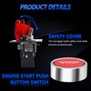 12 V Ignition Switch Panel 4 in 1 Carbon Fibre