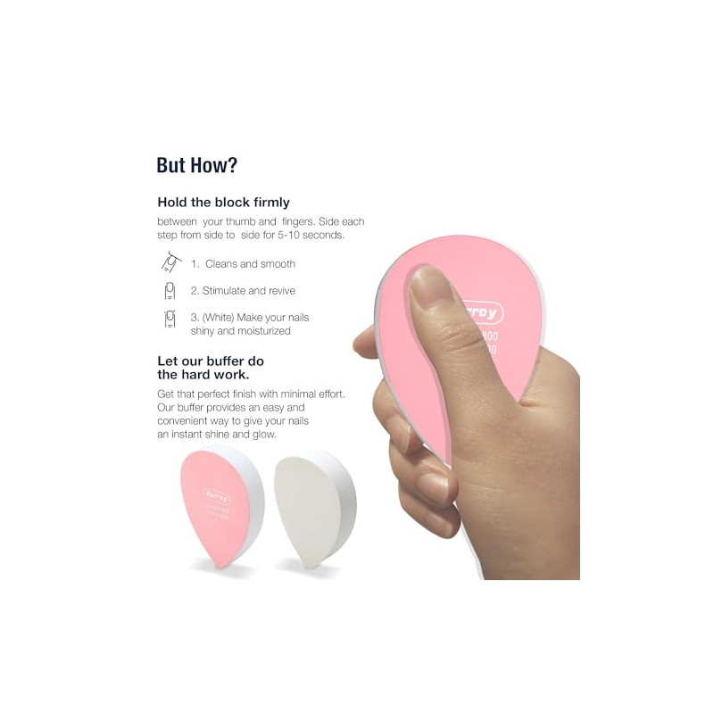 Nail Files and Buffers for Natural Nails Smooth and Polish