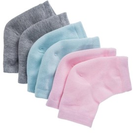 3 Pares Calceta Talonera Hidratante Talones Resecos Talonera Sin Dedos Gel Hidratante Para Pies Ventilación Gel integrado Cuidado del talón diurno y nocturno