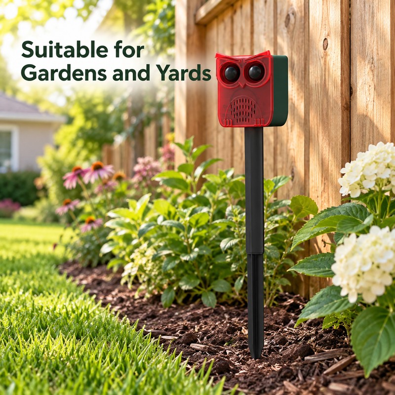 Solar Outdoor Motion Sensor Animal Alarm - Dog Barking &