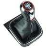 Do!LED Gear Knob Gear Stick Boot 5 Gears Chrome Look