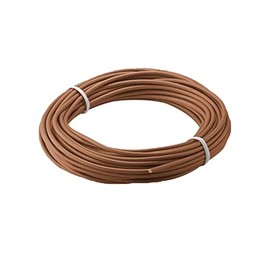 KafTon PVC Sleeving Electrical Wire Cable Earth Green and Yellow Blue Brown Black (4mm, Brown)