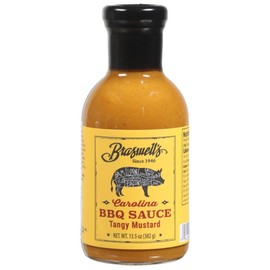 Braswell’s Gourmet Tangy Mustard BBQ Sauce – Small-Batch, Renowned Specialty, Made in USA, Since 1946 (13.5oz)