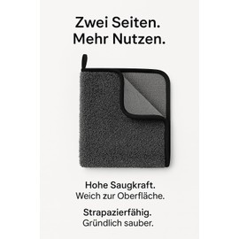 Kemes Microfibre Car Cloths, Double-Sided with 600 GSM Drying Cloth, Premium Car Towel for Drying, Absorbent and Stiff-Free Microfibre Car Care 30 x 30 cm