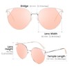 DUCO Oversized Cat Eye Sunglasses for Women Retro Round Polarized