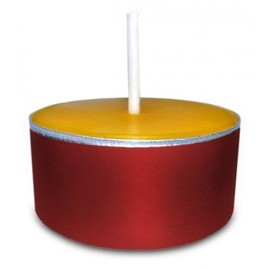 100% Beeswax Tea Lights in Red Aluminium Sleeves Pack of 22