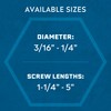 Tapcon 1/4 x 3-3/4 Inch Blue Climaseal® Hex Head Concrete