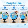 Educational World Globe for Teaching – 360° Rotating English Map