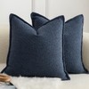Mandioo Pack of 2 Decorative Throw Pillow Covers Accent Solid