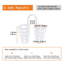 Nasal Relief Nasal Dilator - (Pack of 12) Soft Cone Vents - Simple Solution Perfect for Nasal Breathers - by Mobi Lock