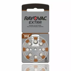 Rayovac Extra Hearing Aid Batteries, Size 312 (80 Total Batteries)