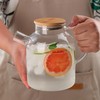 Glass Water Pitcher, High Borosilicate Eco Friendly Nordic Jug with